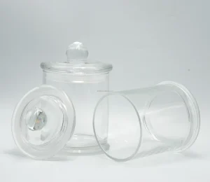 Storage Glass Bottles and Jars Food Storage Container With Airtight Glass Lid Borosilicale Clear Glass Jar Home Candle Jar