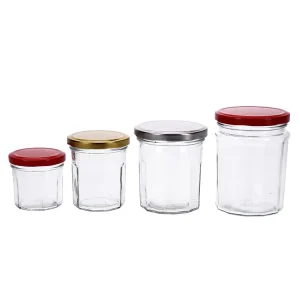 Storage Pickles Jar for Food 100ml 150ml 200ml Small Round Square Glass Jam Jars Glass with Lid