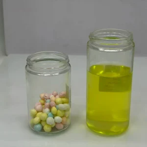 Straight Clear Glass Jar with Screw Cap for Honey, Candy, Edible Oil, and Dry Food Storage