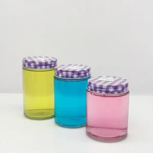 Straight Glass Storage Jars With Lids Empty Glass Containers for Candy Snack Sample Household Sealed Packaging Bottles