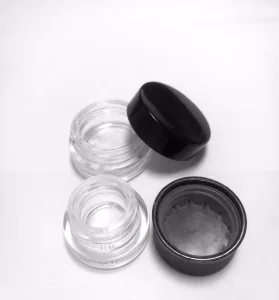 Straight Lip Balm and Eye Cream Glass Jar with Plastic Lid 2ml 4ml 5ml 7ml 9ml