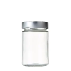 Straight-Side Glass Jars for Honey Jam Spice and Sauce with High Metal Cap