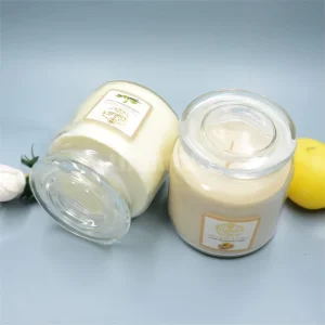 Strong Highly Scent Aromatherapy Paraffin Wax Candle Scented Glass Jar Candles Rustic Candles in Clear Glass Jar