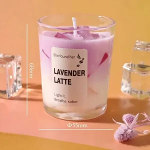 Summer Festival Custom Premium Gift Matcha Cup Jelly Wax Scented Candles for Shop Retail Display