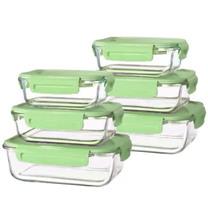 Superior Glass Food ultipurpose Kitchenware Hot Selling Kitchen Food Snap Locking Kitchen Glass Food Lunch Box With air Vent