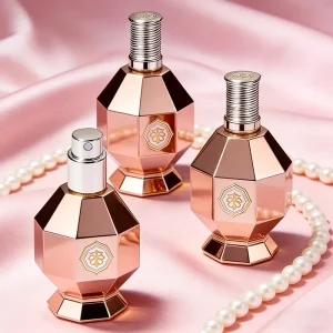 Supplier 50ml 100ml Diamond-Shaped Refillable Glass Spray Perfume Bottles for Fragrance with Custom Logo