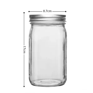 Supplier Wide-Mouth Glass Mason Canning Jars 32oz with Lids for Jam and Pickles