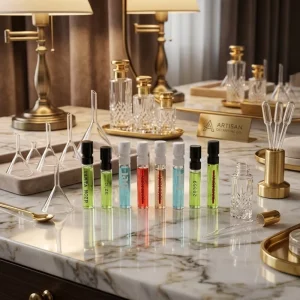 Sustainable Refillable Glass Perfume Bottle 1ml 100ml Fine Mist Sprayer Eco luxury Empty Travel Sample Fragrance Bottle Bulk