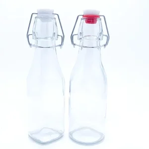 Swing-Top Buckle-Sealed Glass Bottles and Jars 150ml 200ml 300ml 500ml 1L