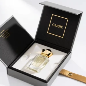 TOP&TOP Custom 50ml 100ml Gold Cap Black Fragrance Perfume Glass Bottles Manufacturer Empty Perfume Bottle with Box Packaging