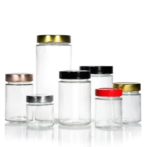 Tall-Lid Airtight Wide-Mouth Glass Canning Jar for Kitchen Fermentation