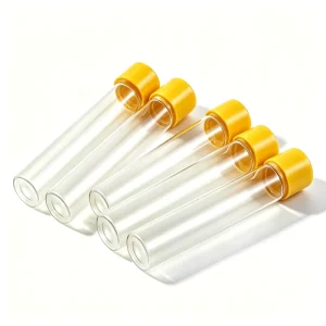 Test Tubes Glass Tube Glass Bottle With Plastic Cap Lid Child Resistant Proof Clear Transparent Screen Printing