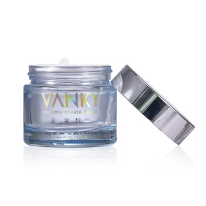 Thick-Bottom Empty Face Cream and Lip Cosmetic Glass Jar with Electroplated Lid