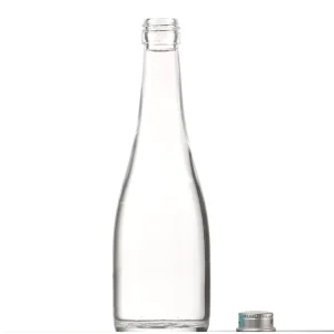 Thick Bottom Long Neck Wine and Beverage Glass Bottle with Aluminum Screw Cap