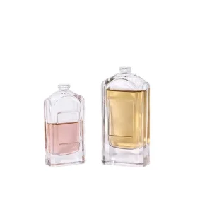 Thick Durable Glass Perfume Bottle with Screen Printing and Pump Sprayer