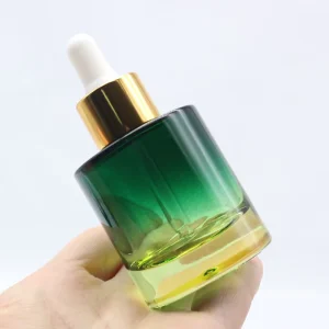 Thick Glass Bottom Amber Dropper Bottles 15ml 30ml 40ml 50ml Frosted Cosmetic Perfume Serum Silver Pump Bottle