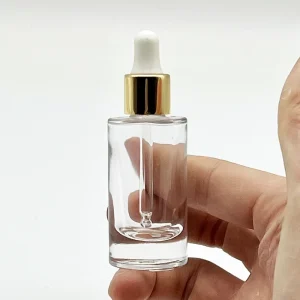 Thick Glass High Quality Essential Oil Bottle Luxury Serum Container 10ml Clear Dropper for Skin Care Serum and Cream