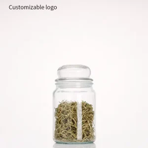 Thick Walled Glass Storage Jars Airtight Containers With Flat Lids Suitable for Dried Fruits Grains Tea and More