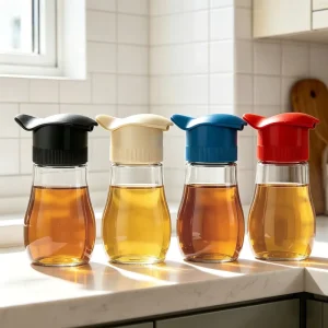 Thickened 200ml Kitchen Glass Oil and Vinegar Dispenser Bottle for Soy Sauce