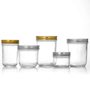 Thickened Clear Glass Storage & Dispensing Jars Canning Bottles with Various Capacities