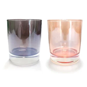 Translucent Black 9 oz Thick-Base Glass Candle Jar