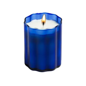 Translucent Colored Glass Candle in Flower Petal Jar with Soy Wax Custom Logo Christmas Packaging