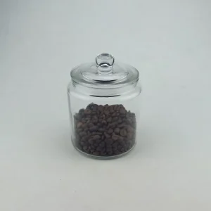 Transparent 1000ml Eco Friendly Food Grade Glass Jar with Airtight Sealed Lid for Kitchen Food & Beverage Storage Presentations