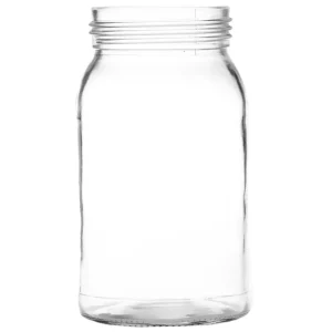Transparent 250ml 500ml 730ml Honey Glass Jam Jar Canning Pickles Glass Jars with Metal Lid