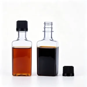 Transparent 50ml PET Bottle for Wine Juice and Beverage Packaging