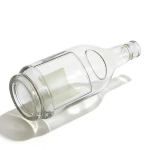 Transparent 700ml Glass Spirits Bottle for Whisky, Rum, and Vodka