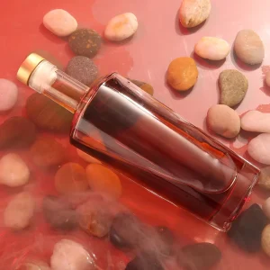 Transparent Cylindrical Spirits Bottles Made of Food grade Glass Are Sold Directly From the Factory and Are Reusable
