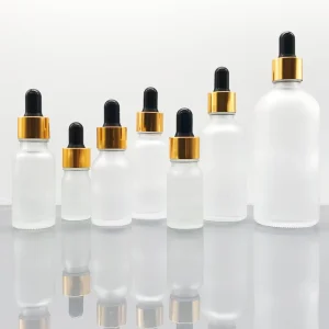 Transparent Frosted Glass Dispensing Dropper Bottle Luxury 10ml 50ml Stock Solution Essential Oil Dispensing Bottle 200ml