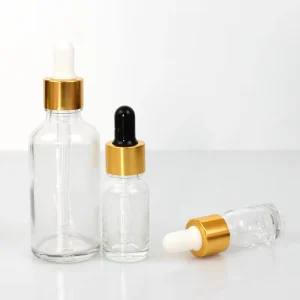 Transparent Glass Dropper Bottles in 30ml 50ml 10ml Sizes
