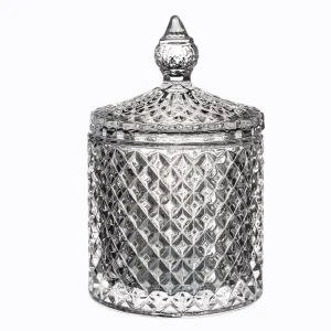 Transparent Glass Jar Set with Airtight Leak-Proof BPA-Free Lids for Candy and Sugar