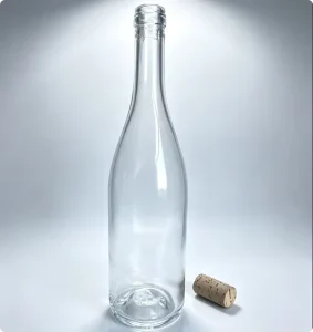 Transparent Glass Wine Bottles with Cork for Fruit Wine and Beverages