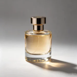 Transparent Round Crystal Glass Perfume Spray Bottle 50ml 100ml with Lid