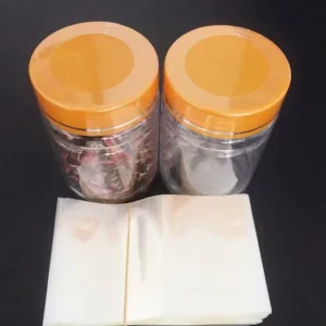 Transparent Shrink Wrapped Glass Dropper Bottle Clear Pvc Heat Shrink Bag Perforated Shrink Wrap Bands