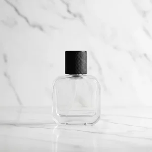 Transparent Thick-Bottom Glass Perfume Bottle with Lid 30ml 50ml 100ml