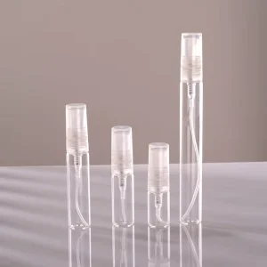 Travel Size Sample Bottles 1ml 2ml 3ml Glass Vials Custom Sample Refillable Perfume Pocket Mini Portable Spray Tester Bottle