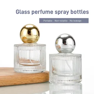 Travel Transparent Threaded Neck Glass Fragrance Bottle 30ml 50ml 100ml
