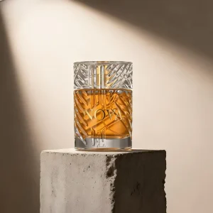 Twisted Pattern Glass Perfume Bottles with Clear Cap, Factory Direct