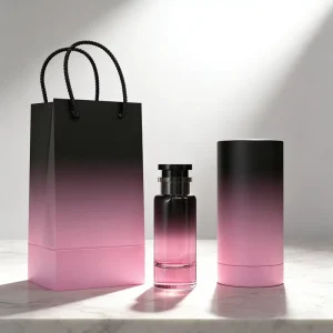 Two-Color Glass Perfume Bottles 50ml and 100ml Round Empty Perfume Bottles