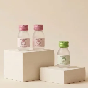 USP Type III Soda-Lime Glass 30 mL Screw Cap Clear Syrup Bottles with Screen Printing