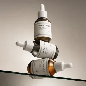 UV Shielding Glass Serum Bottle 30ml Frosted Brown Dropper Jar for Niche Clinical Skincare Brand Identity Private Label