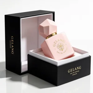 Unique Empty Glass Perfume Bottles 30Ml Square 50Ml Glass Perfume Bottle 100Ml Pink Empty Perfume Bottle With Box Packaging