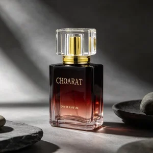 Unique Flat Square Perfume Glass Bottle 50ml Empty Perfume Bottles Clear Fragrance Spray Bottle for Perfume