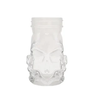 Unique Shaped Glass Sweet Storage Jar and Wine Bottle