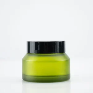 Unique Skincare 10g 30g 50g 100g Face Scrub clear Green Amber Oblique Shoulder Cosmetic Glass Jars with Lids