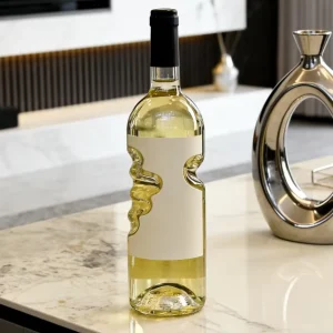 Uniquely Shaped Customizable Glass Beverage Handheld Bottles