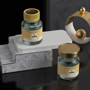 Vacuum Sealed Food Grade Glass Bottle for Bird Nest Honey Sauce Pudding Packaging 75ml